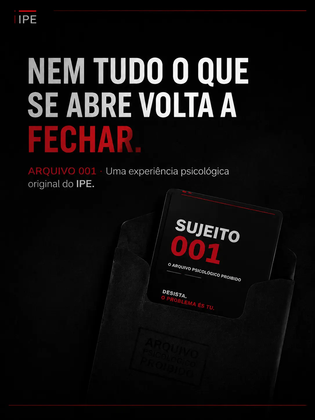 Capa do ARQUIVO 001 — SUJEITO 001